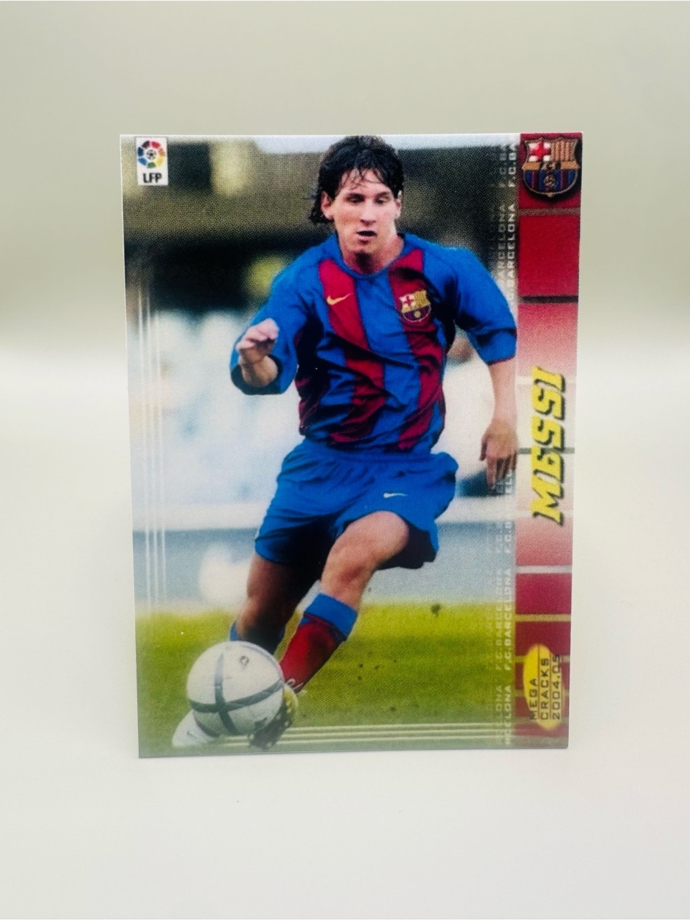 Lionel Messi Rookie 2004/05 Panini Mega Cracks #71 BIS Novelty Card.